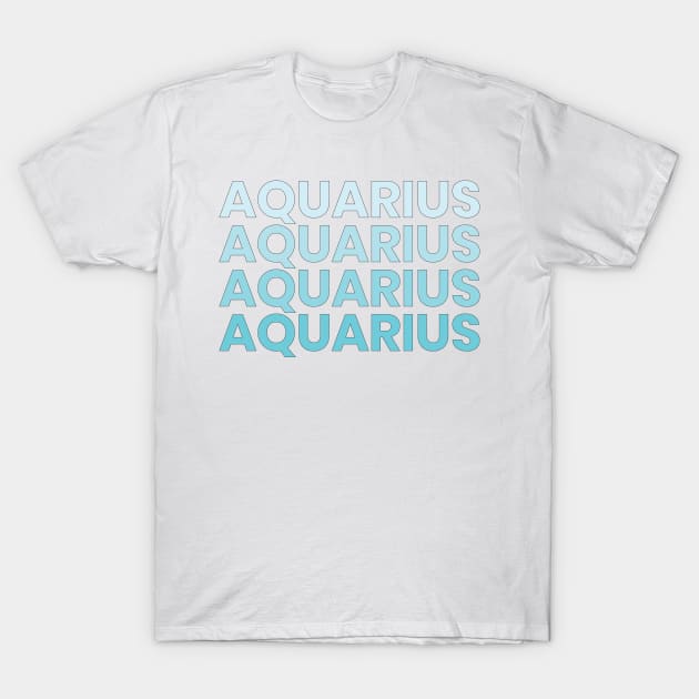 Aquarius T-Shirt by gnomeapple